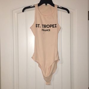 Pale Pink St. Tropez bodysuit